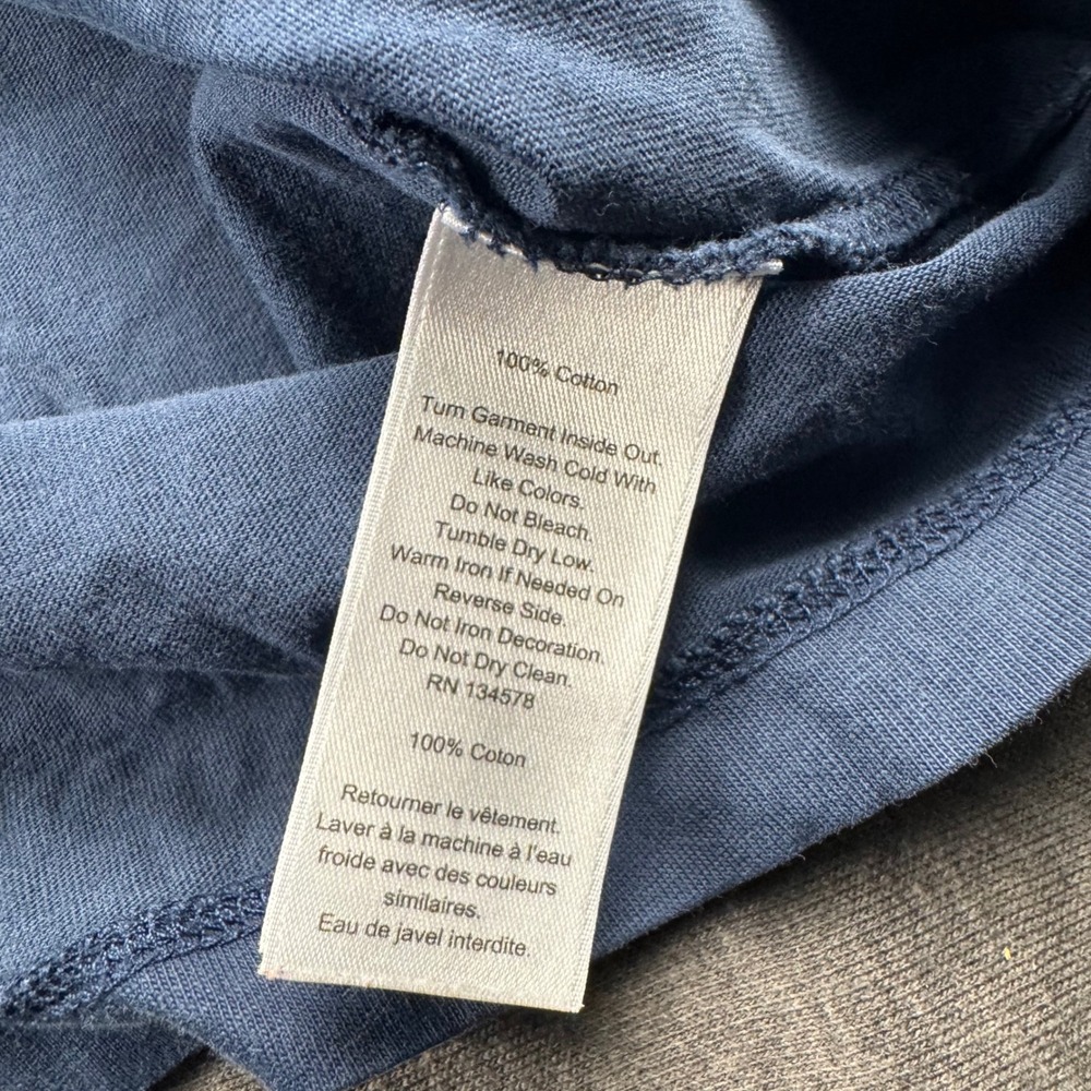 Vineyard Vines Mens Small Long Sleeve Pocket T-Shirt Blue Marthas Vineyard Logo - Picture 7 of 10